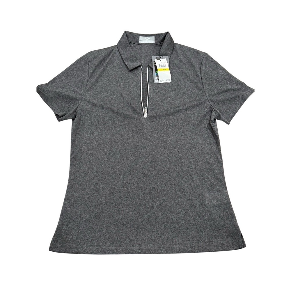 Callaway Golf Polo Quarter Zip Pullover Women's Medium‎ NWT